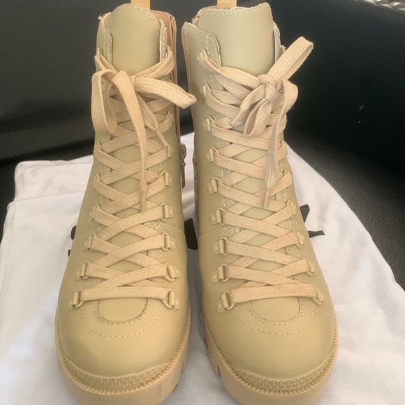 SCHUTZ beige combat boots - Picture 6 of 9